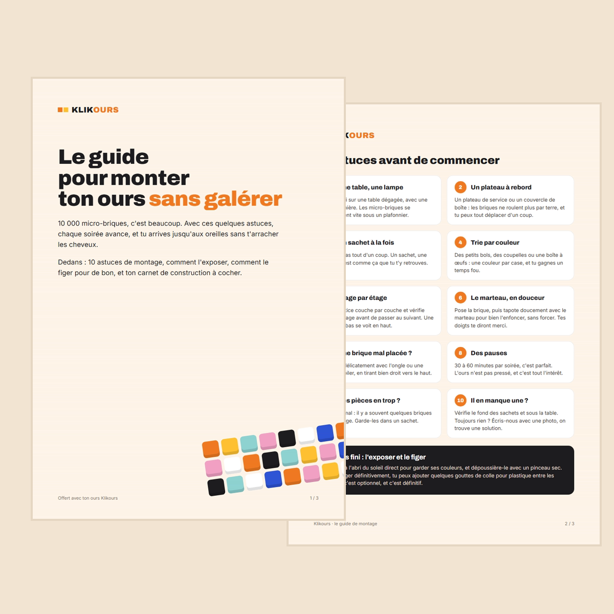 Guide de montage Klikours et carnet de construction (PDF)