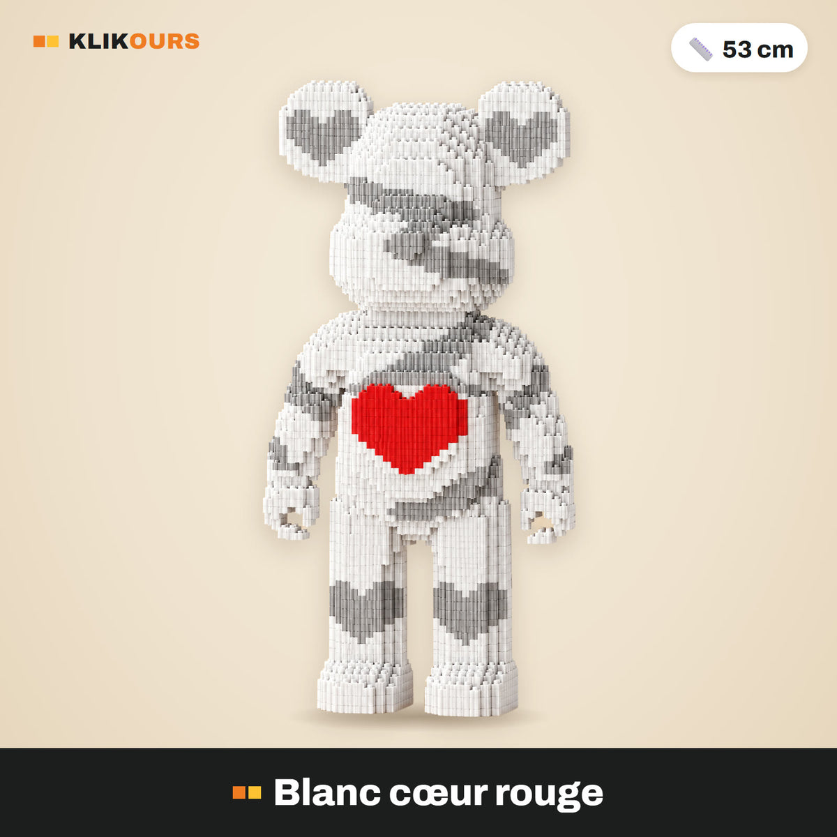 Blanc cœur rouge